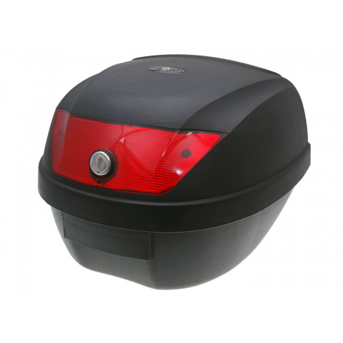 Top Case black - lock with 2 keys, red lens - 28L capacity 22750