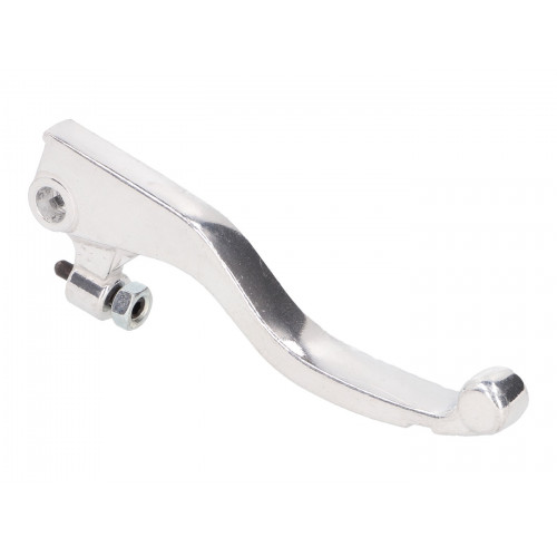 brake lever right, silver color for Aprilia RX, SX 11-, Derbi Senda SM, R DRD, Rieju MRT 37407