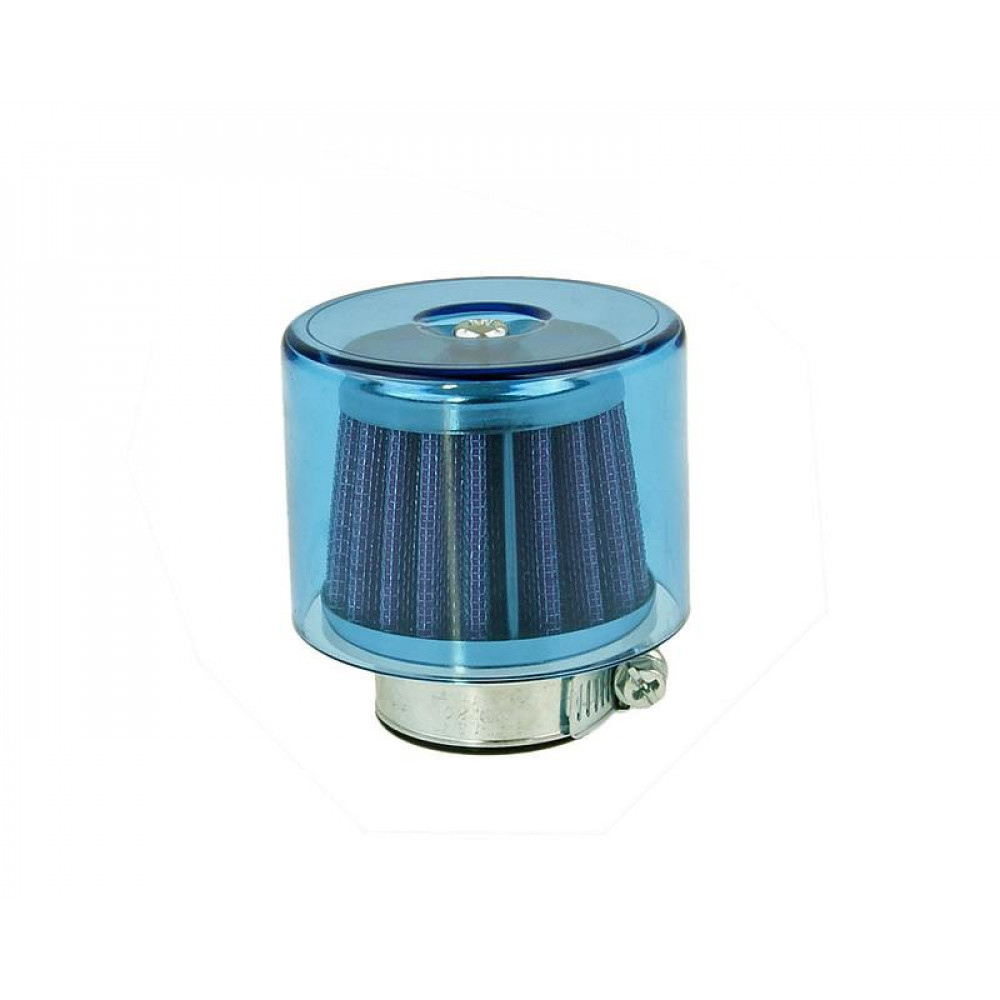air filter Air-System metal gauze filter 35mm straight version blue shield IP14303