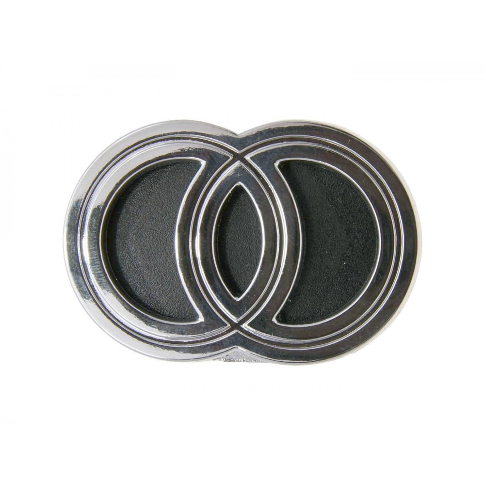 emblem / badge Gilera plastic to plug, chromed for Gilera Runner 36351
