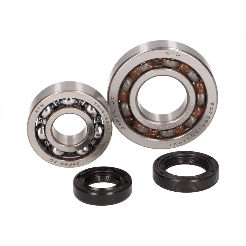 crankshaft bearing set for Aprilia Scarabeo, Piaggio Liberty, Zip, Vespa ET4 50 4T (1st series, 25mm bearing seat) 38330