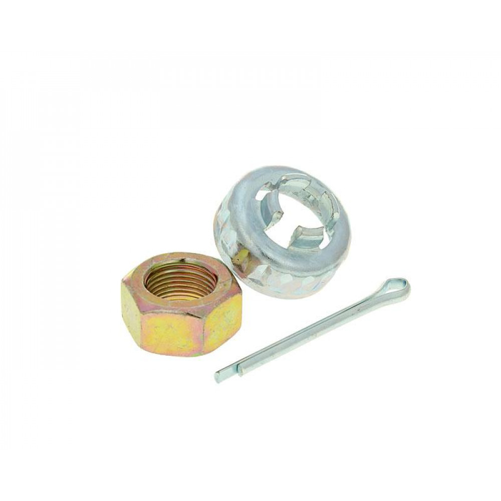 wheel nut M16 SW24 with cap and split pin for output shaft for Piaggio 15479