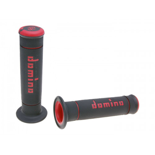 handlebar grip set Domino A240 Trial black / red 37207