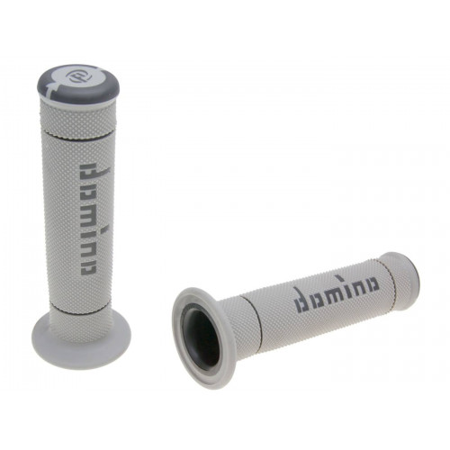 handlebar grip set Domino A240 Trial grey / black 37211