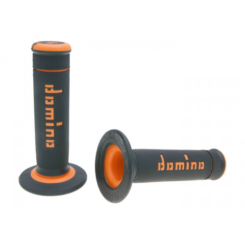handlebar grip set Domino A190 off-road black / orange 37221