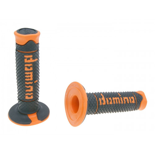 handlebar grip set Domino A260 off-road black / orange 37230