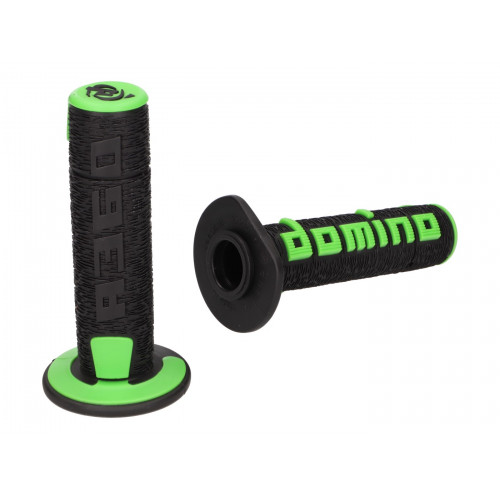 handlebar grip set Domino A360 off-road black / green 37523