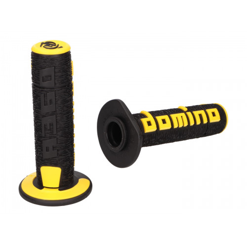 handlebar grip set Domino A360 off-road black / yellow 37528