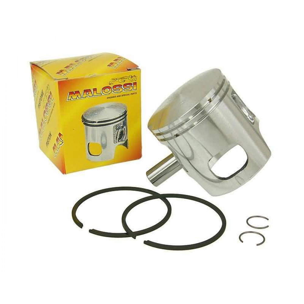 piston kit Malossi 70cc 47.4mm oversize diameter, 12mm wrist pin M.347036.40