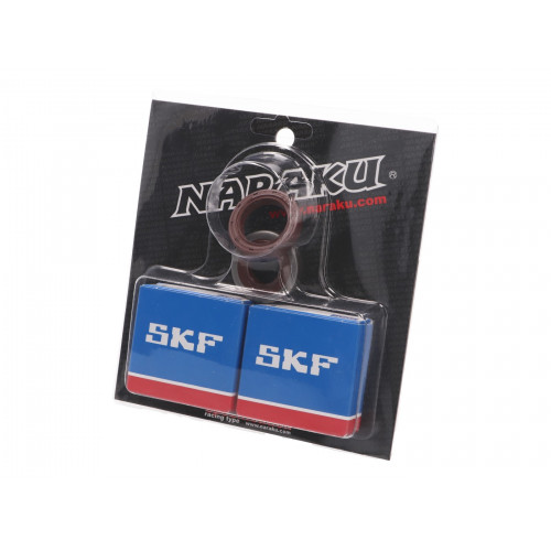crankshaft bearing set Naraku SKF C3 metal cage for Minarelli AM NK102.90