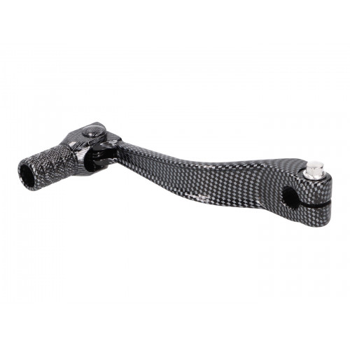 gear shift lever aluminum carbon-look for Piaggio / Derbi engine D50B0, EBE Off-Road , SM VC18421