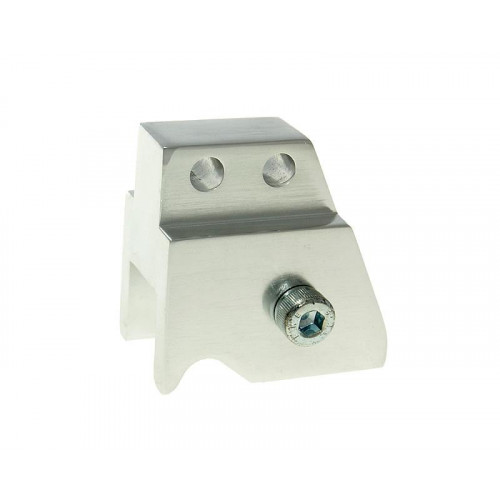 shock extender CNC 2-hole adjustable mounting - silver for Minarelli VC21302