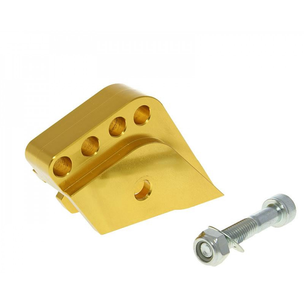 shock extender CNC 4-hole adjustable mounting - gold in color for Peugeot vertical VC21328