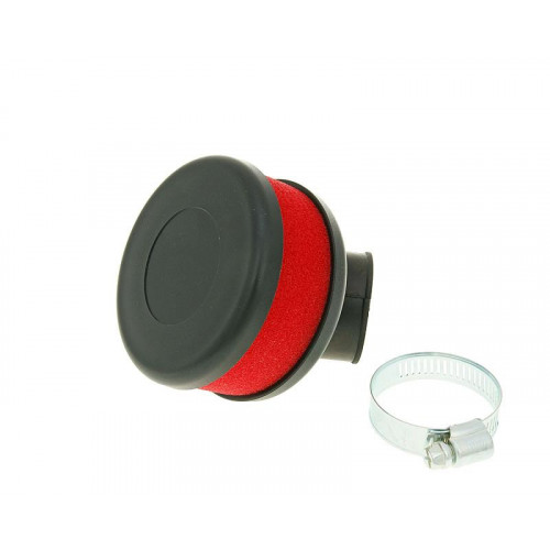 air filter Flat Foam red 28-35mm bent carb connection (adapter) VC23317