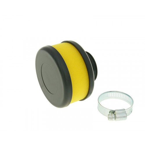 air filter Flat Foam yellow 28-35mm straight carb connection (adapter) VC23318