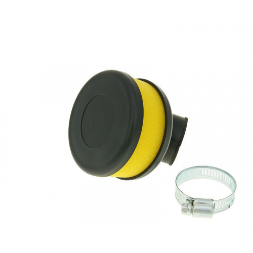 air filter Flat Foam yellow 28-35mm bent carb connection (adapter) VC23319
