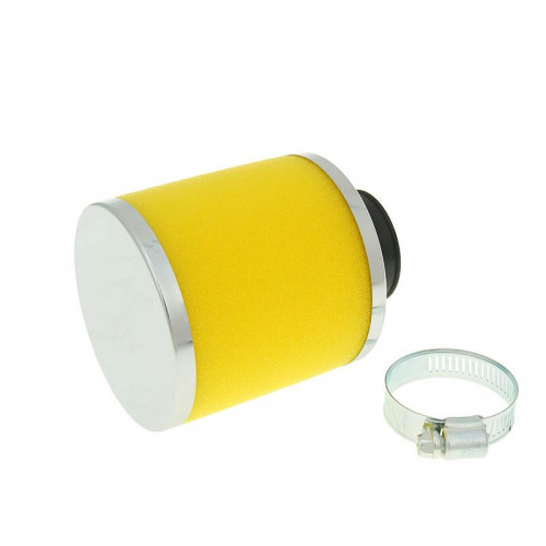 air filter Big Foam 28-35mm straight carb connection (adapter) yellow VC23322