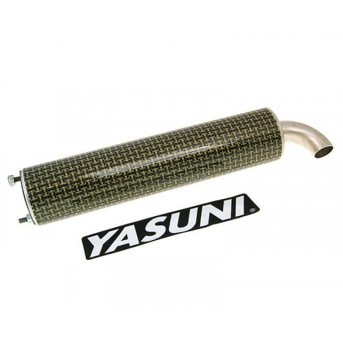 silencer Yasuni Scooter yellow carbon fiber = YA-SIL034KSRS YAZ-SIL035R