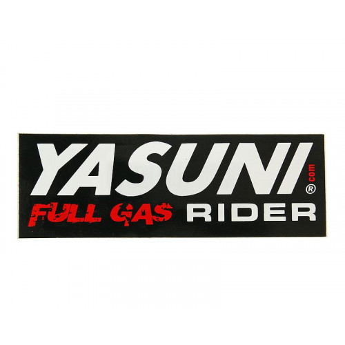 sticker Yasuni Full Gas Rider 110x38mm YAZ-STICKER3